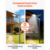 VEVOR 12000W Solar Street Light Outdoor, 900000LM, High Powered Commercial Parking Lot Light Dusk to Dawn, Split Type LED Flood Security Lamp with RF Remote Control, IP65 Waterproof, for Driveway Yard