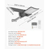 VEVOR 12000W Solar Street Light Outdoor, 900000LM, High Powered Commercial Parking Lot Light Dusk to Dawn, Split Type LED Flood Security Lamp with RF Remote Control, IP65 Waterproof, for Driveway Yard