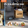 VEVOR Digital Shipping Scale, 440 lbs x 1.7 oz. Heavy Duty Postal Scale with Timer, Tare Function, HD LCD Screen Portable Package Scale for Luggage, Home, Post Office, AC/DC Powered, FCC Listed