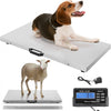 VEVOR Digital Postal Scale, 0.2 lbs Dual Accuracy, 1100 lbs Commercial Weight Scale with Hold/Tare Function & LCD Display, Fit for Packages, Postage, Luggage, Battery and Power Adapter Included