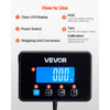 VEVOR Digital Postal Scale, 0.35 oz/3.5 oz Dual Accuracy, 440 lbs Commercial Weight Scale with Hold/Tare Function & LCD Display, Fit for Packages, Postage, Luggage, Battery & Charging Cable Included