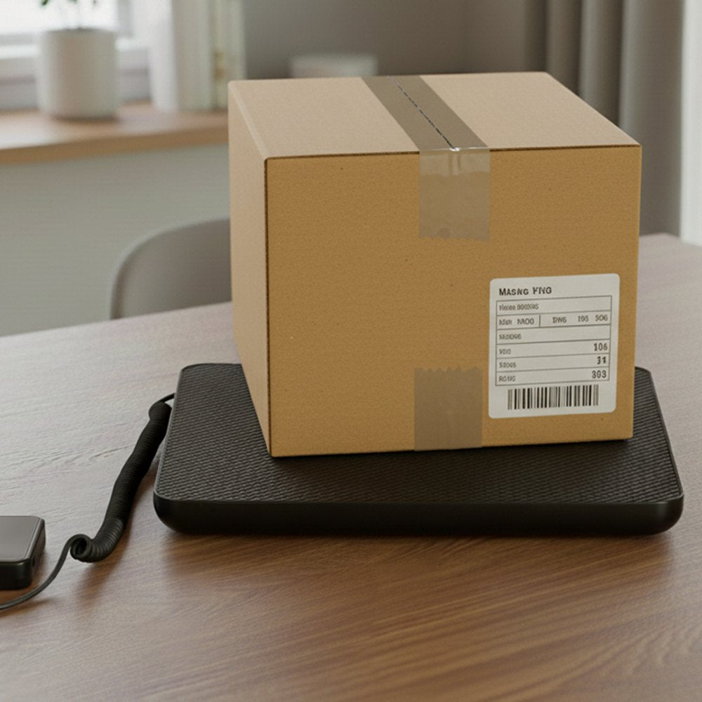 VEVOR Digital Postal Scale, 0.35 oz/3.5 oz Dual Accuracy, 440 lbs Commercial Weight Scale with Hold/Tare Function & LCD Display, Fit for Packages, Postage, Luggage, Battery & Charging Cable Included
