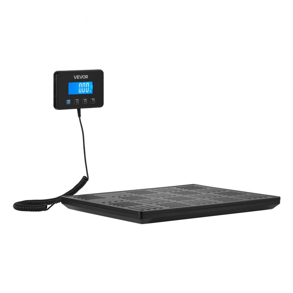 VEVOR Digital Postal Scale, 0.7 oz/3.5 oz Dual Accuracy, 660 lbs Commercial Weight Scale with Hold/Tare Function & LCD Display, Fit for Packages, Postage, Luggage, Battery & Charging Cable Included