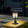 VEVOR 2 Pack Dusk to Dawn Outdoor Post Light, 15.75 in, Waterproof Lamp Post Light Fixtures with 5.5 in Pier Mount Base Glass Shade, Lightning-proof Exterior Pole Column Light for Patio Garden Pathway