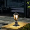 VEVOR Dusk to Dawn Outdoor Post Light, 15.75 in Height, Waterproof Lamp Post Light Fixture with 5.5 in Pier Mount Base Glass Shade, Lightning-proof Exterior Pole Column Light for Patio Garden Pathway