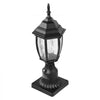 VEVOR Dusk to Dawn Outdoor Post Light, 15.75 in Height, Waterproof Lamp Post Light Fixture with 5.5 in Pier Mount Base Glass Shade, Lightning-proof Exterior Pole Column Light for Patio Garden Pathway