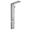 VEVOR Shower Panel Tower System with Rainfall Waterfall Shower Head, LED, 53 in Brushed Stainless Steel Shower Column, 5-Function Faucet, Wall-Mount Rain Massage System, with Handheld, Tub Spout
