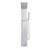 VEVOR Shower Panel Tower System with Rainfall Shower Head, 53 in Brushed Stainless Steel Shower Column, 3-Function Faucet, High Pressure Wall-Mount Rain Massage System, with Large Body Jet, Handheld