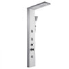 VEVOR Shower Panel Tower System with Rainfall Waterfall Shower Head, 53 in Brushed Stainless Steel Shower Column, 5-Function Faucet, Wall-Mount Rain Massage System with 3 Body Jet, Handheld, Tub Spout
