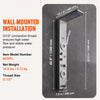 VEVOR Shower Panel System, 6 Shower Modes, LED & Display Shower Panel Tower, Rainfall, Waterfall, 4 Body Massage Jets, Tub Spout, Handheld Shower Head 59" Hose, Stainless Steel Wall-Mounted Shower Set