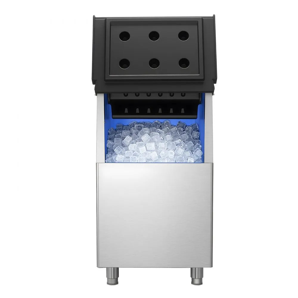 VEVOR Commercial Ice Maker Storage Bin, 250 LBS Capacity Ice-Bin, Commercial Ice Storage Bin with Adjustable Anti-slip Rubber Feet, Suitable for Restaurant Hotel and Beverage Shops