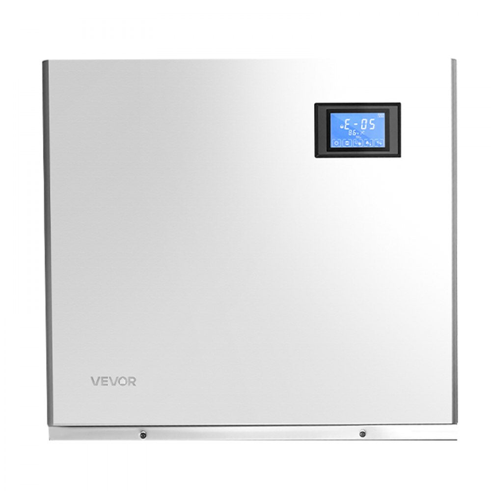 VEVOR Commercial Ice Maker Machine 370 Lbs/24H Stainless Steel Head Only, Ice-Making for Restaurant Bar Cafe Hotel, Ice Ready in 15 Mins, with Self-Cleaning, 132 pcs Ice Tray, Adjustable Thickness