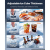 VEVOR Commercial Ice Maker Machine 690 Lbs/24H Stainless Steel Head Only, for Restaurant Bar Cafe, Ice Ready in 15 Mins, with Self-Cleaning, 270 pcs Ice Tray, Adjustable Thickness, AC220-240V 60Hz