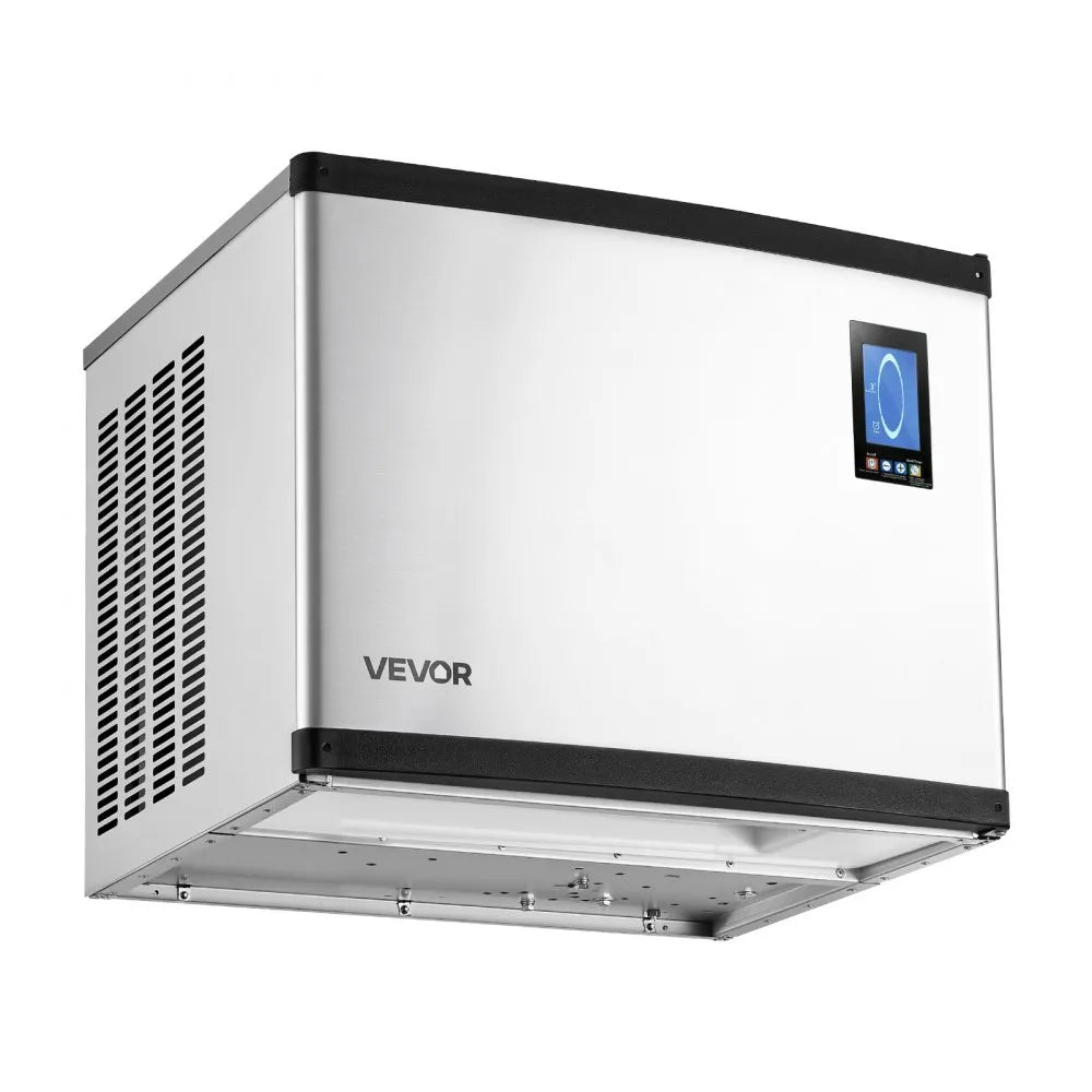 VEVOR Commercial Ice Maker Machine 690 Lbs/24H Stainless Steel Head Only, for Restaurant Bar Cafe, Ice Ready in 15 Mins, with Self-Cleaning, 270 pcs Ice Tray, Adjustable Thickness, AC220-240V 60Hz