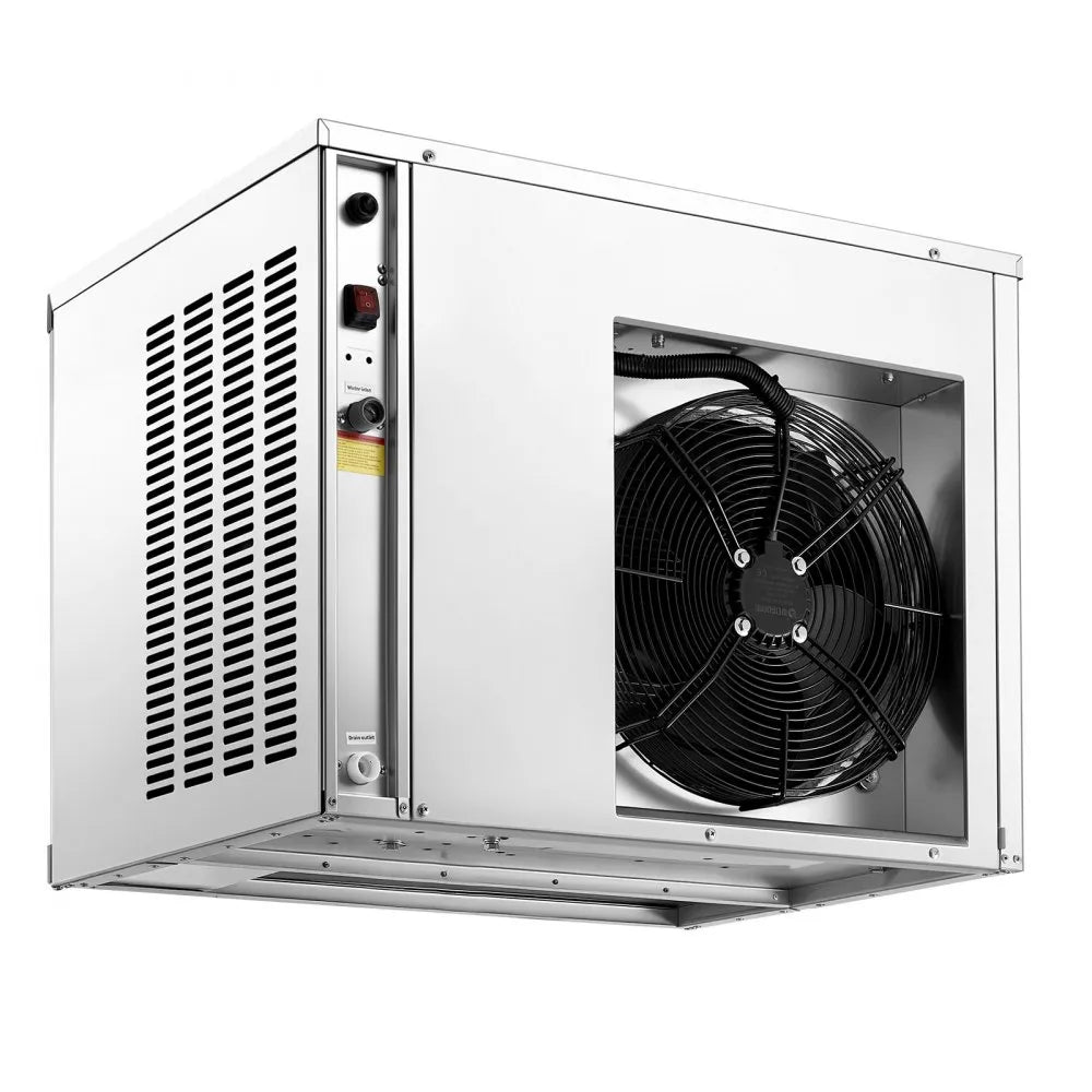 VEVOR Commercial Ice Maker Machine 690 Lbs/24H Stainless Steel Head Only, for Restaurant Bar Cafe, Ice Ready in 15 Mins, with Self-Cleaning, 270 pcs Ice Tray, Adjustable Thickness, AC220-240V 60Hz