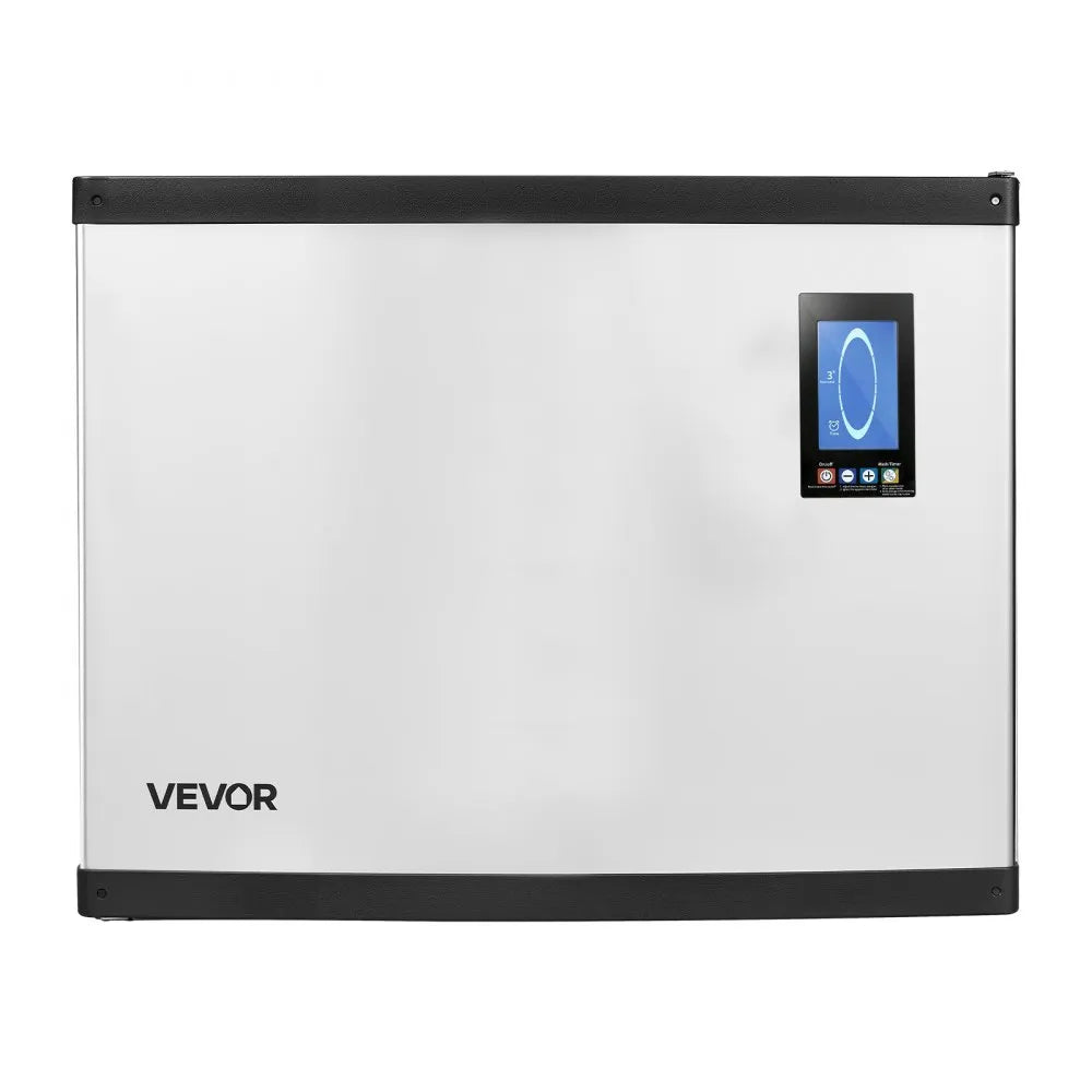 VEVOR Commercial Ice Maker Machine 690 Lbs/24H Stainless Steel Head Only, for Restaurant Bar Cafe, Ice Ready in 15 Mins, with Self-Cleaning, 270 pcs Ice Tray, Adjustable Thickness, AC220-240V 60Hz