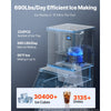 VEVOR Commercial Ice Maker Machine 690 Lbs/24H Ice-Making Stainless Steel, for Bar Cafe Restaurant Business, Ice Ready in 15 Mins, Freestanding with 250 Lbs Ice Storage Bin and Auto Self-Cleaning