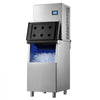 VEVOR Commercial Ice Maker Machine 690 Lbs/24H Ice-Making Stainless Steel, for Bar Cafe Restaurant Business, Ice Ready in 15 Mins, Freestanding with 250 Lbs Ice Storage Bin and Auto Self-Cleaning