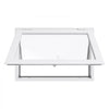 VEVOR Concession Window 36x24 in, Aluminum Alloy Frame Service Window for Food Truck, Up to 85 Degrees Stand Serving Window with Awning Door and Drag Hook, Rainwater Resistant for Concession Trailers
