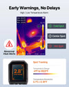 VEVOR Thermal Camera, 320 x 240 TISR Super Resolution, Thermal Imaging Camera with 2MP Visual Camera, 160 x 120 IR Resolution, 25 HZ Refresh Rate, -4°F to 1022°F, 4 Image Modes & 6 Color Palettes