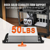 VEVOR 2PCS 1U Server Rack Shelf, 10"/254 mm Depth, 50 lbs Max Load Capacity Vented Cantilever or Wall Mount Rack Mount Shelf with Tray, Good Air Circulation for 19" Network Cabinet or Equipment Rack