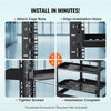 VEVOR 2PCS 1U Server Rack Shelf, 10"/254 mm Depth, 50 lbs Max Load Capacity Vented Cantilever or Wall Mount Rack Mount Shelf with Tray, Good Air Circulation for 19" Network Cabinet or Equipment Rack