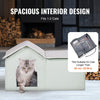 VEVOR Heated Cat House, Outdoor Kitty Shelter with Adjustable Temperature and Timer, 600D Oxford Cloth Foldable Cat Shelter with Heated Pad  for Winter to Stay Warm and Cozy, Green (Large)