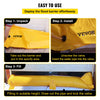VEVOR Flood Barrier, 24 ft Length x 6 in Height Sandbag Alternative, Water Barrier for Flooding with Great Waterproof Effect, Reusable PVC Water Diversion Tubes, Flood Barriers for Home, Door, Garage