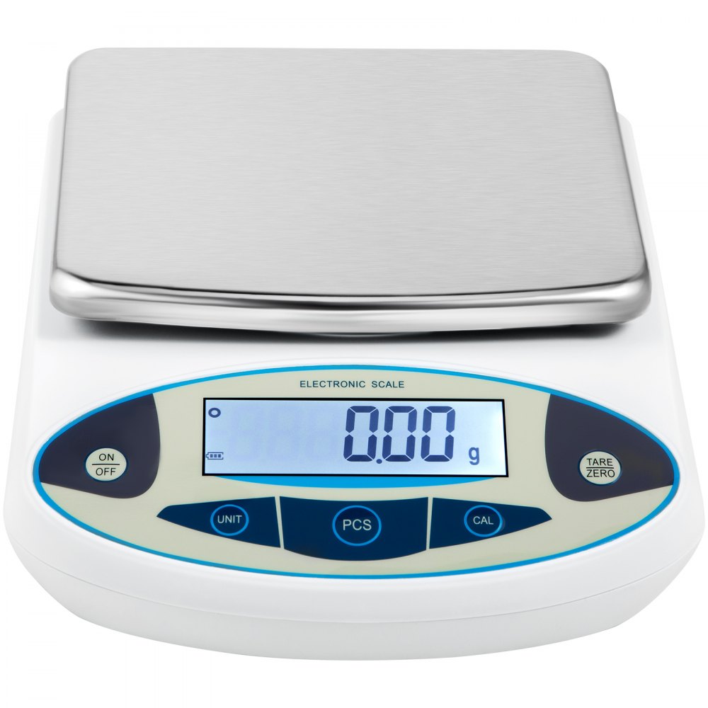VEVOR Analytical Balance, 5000g x 0.01g Accuracy Lab Scale, High Precision Electronic Analytical Balance, 13 Units Conversion, Counting Function, LCD Display, for Lab University Jewelry