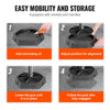 VEVOR RV Leveling Pads, 9 Inch Round Landing Feet, Permanent Attached Jack Stabilizers, Rubber Jack Pads, 5000 lbs Capacity per RV Jack Pad, 5th Wheels, Travel Trailers, Class A/C Motorhomes (4-Pack)