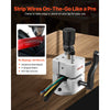 VEVOR Manual Wire Stripping Machine, 0.06-1 in, Portable Copper Stripper with Hand Crank or Drill Powered, 64Mn Quenched Blades, 45# Steel Rollers, ABS & PC Wire Peeler, for Scrap Copper Recycling