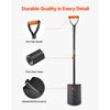 VEVOR Square Shovel, 48 in Heavy-Duty Flat Shovel, Transfer Shovels with Alloy Steel Blade and Non-Slip D-Handle, Detachable and Easy Storage, for Gardening, Construction, Digging, and Snow Shoveling