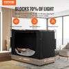 VEVOR Bed Tent, Pongee Fabric, 3 Doors Breathable Dream Tent with 0.37 in Fiber Poles on Bed Privacy, Full Size 70% Blackout Sleeping Bed Canopy, Fit for Kids Playhouse and Adults Sleeping Tent