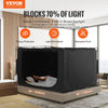 VEVOR Bed Tent, Pongee Fabric, 3 Doors Breathable Dream Tent with 0.43 in Fiber Poles on Bed Privacy, Full Size 70% Blackout Sleeping Bed Canopy, Fit for Kids Playhouse and Adults Sleeping Tent