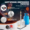 VEVOR Portable Propane Forge, 1 Burner Farrier Forge, 2600℉ Tool and Knife Making Blacksmithing Gas Forge, Large Capacity Square Stainless Steel Gas Forging Tools and Equipment for Metal Forging