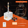 VEVOR Portable Propane Forge, 1 Burner Farrier Forge, 2600℉ Tool and Knife Making Blacksmithing Gas Forge, Large Capacity Square Stainless Steel Gas Forging Tools and Equipment for Metal Forging