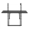 VEVOR Balcony Hanging Table, 19 x 24 in Metal Folding Balcony Railing Table, Outdoor Balcony Bar Table for Railings, 5-Level Adjustable, Fit Railing from 1" to 4.7", Serving Table for Patio & Deck