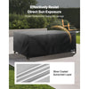 VEVOR Patio Furniture Cover, 420D Heavy Duty Waterproof Outdoor Dining Table and Chairs Cover, Large Rectangular Patio Table Covers with Air Vent for All Weather, 130L x 84W x 28H inch, Black