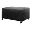 VEVOR Patio Furniture Cover, 420D Heavy Duty Waterproof Outdoor Dining Table and Chairs Cover, Large Squre Patio Table Covers with Air Vent for All Weather, 94L x 94W x 28H inch, Black