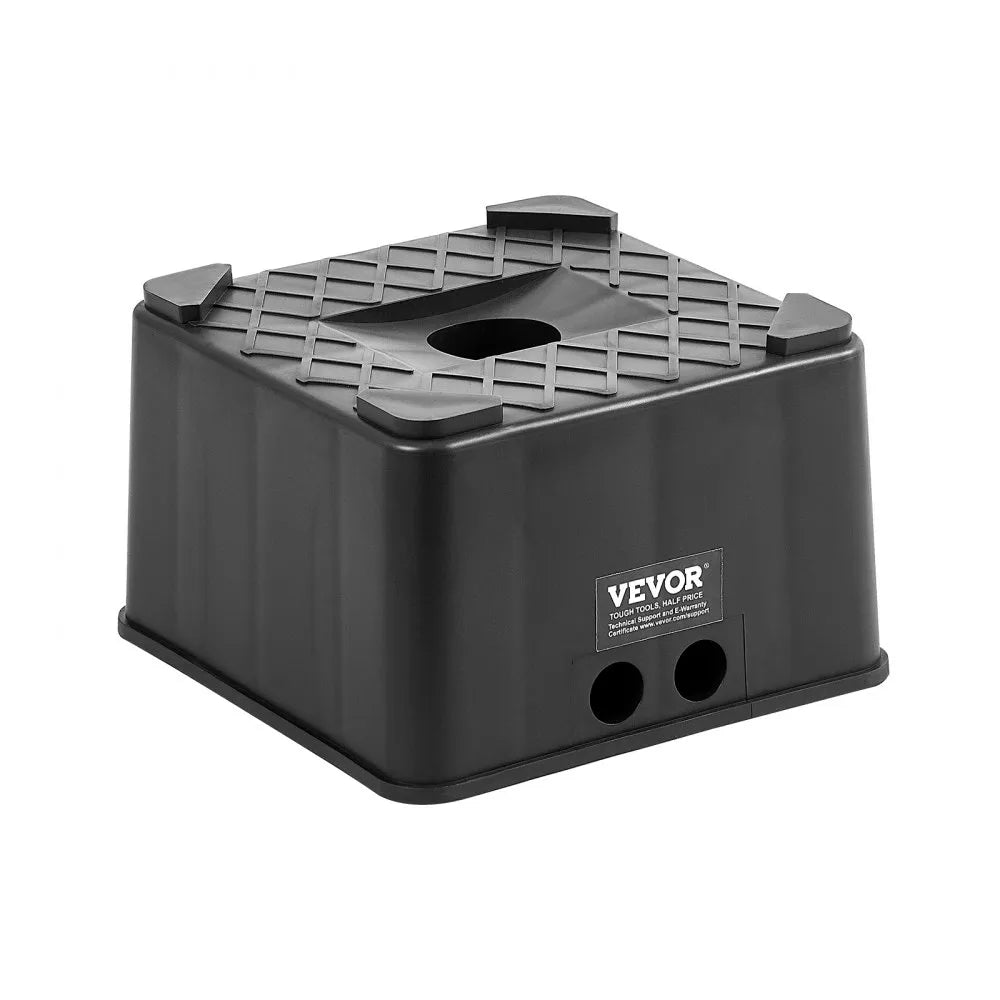 VEVOR Trailer Jack Block, 6" High Heavy Duty RV Leveling Block with 6000 lbs Capacity, RV Jack Stand, Motorcycle Stand, Stool, Camper Accessories for Travel Trailers, 5th Wheels Class A/C Motorhomes
