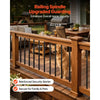VEVOR 125 Pack Deck Balusters, 3/4 in Square x 26 in Long Aluminum Railing Spindles, Hollow Metal Decking Stair Balusters with Connectors, Screws, for Deck, Porch & Staircase Railing Fence, Black