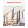 VEVOR Staircase Balusters 31 Pack, 44 Inch Durable Carbon Steel Stair Balusters, 0.5 Inch Indoor Square Metal Spindle Railing, Corrosion-Proof Hollow Deck Railing with Pre-Drilled Holes, Matte Black