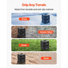 VEVOR Trailer Jack Blocks, 6" High Heavy Duty RV Leveling Blocks, Each with 6000 lbs Capacity, as RV Jack Stand, Stool, Camper Accessories, for Travel Trailers, 5th Wheels Class A/C Motorhomes, 2 Pcs