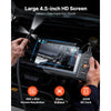VEVOR Triple Lens Endoscope with Light, 4.5" HD IPS Screen Industrial Borescope Camera, 8 + 2 Lights, 8X Zoom, IP67 Waterproof Inspection Snake Camera for Automotive, Plumbing (16.4FT Rigid Cable)