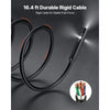 VEVOR Triple Lens Endoscope with Light, 4.5" HD IPS Screen Industrial Borescope Camera, 8 + 2 Lights, 8X Zoom, IP67 Waterproof Inspection Snake Camera for Automotive, Plumbing (16.4FT Rigid Cable)