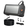 VEVOR Triple Lens Endoscope with Light, 4.5" HD IPS Screen Industrial Borescope Camera, 8 + 2 Lights, 8X Zoom, IP67 Waterproof Inspection Snake Camera for Automotive, Plumbing (16.4FT Rigid Cable)
