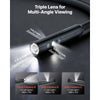 VEVOR Triple Lens Endoscope with Light, 5" HD IPS Screen Industrial Borescope, 1280 x 720 Lens, 8 + 2 LEDs, 8X Zoom, IP67 Waterproof Inspection Snake Camera for Auto, Plumbing (16.4FT Rigid Cable)