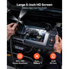 VEVOR Triple Lens Endoscope with Light, 5" HD IPS Screen Industrial Borescope, 1280 x 720 Lens, 8 + 2 LEDs, 8X Zoom, IP67 Waterproof Inspection Snake Camera for Auto, Plumbing (16.4FT Rigid Cable)