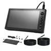 VEVOR Triple Lens Endoscope with Dual-Cable Setup, Industrial Borescope with Light, 7" HD IPS Spilt-Screen, 8 + 2 LEDs, 8X Zoom, IP67 Waterproof Snake Camera for Auto, Plumbing (16.4FT + 9.8FT Cables)