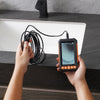 VEVOR Endoscope Camera with Light, Dual Lens Borescope with 49.2FT Semi-Rigid Cable, 4.3" Screen 1080P Inspection Camera, 8 + 1 LED Lights, 4X Zoom, IP67 Waterproof Snake Camera for Auto, Plumbing